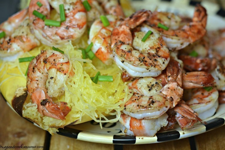 spaghetti squash shrimp