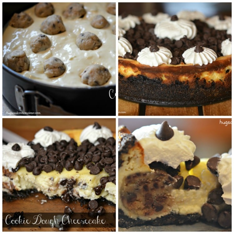 the cookie dough cheesecakes