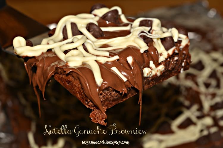 Nutella Ganache Chocolate Brownies Hugs And Cookies Xoxo