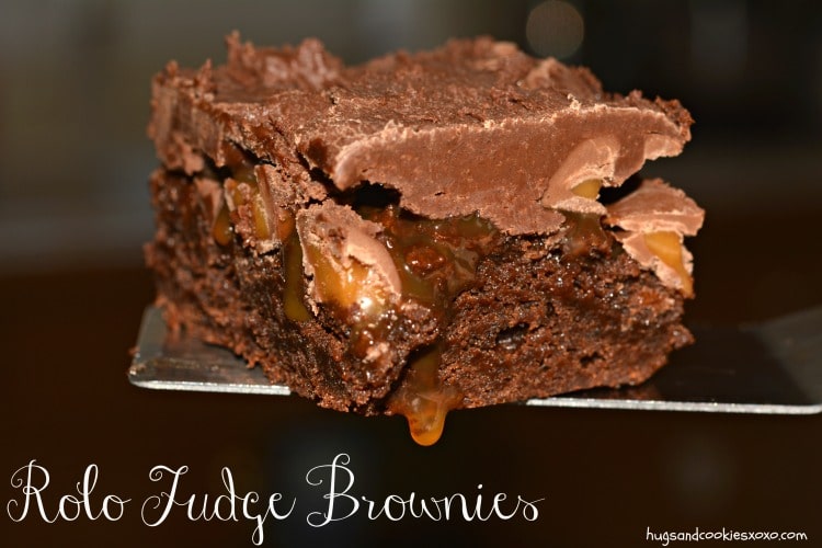 rolo fudge brownies