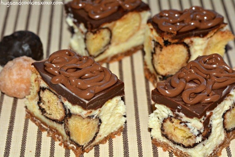 cheesecake bars with doughnuts