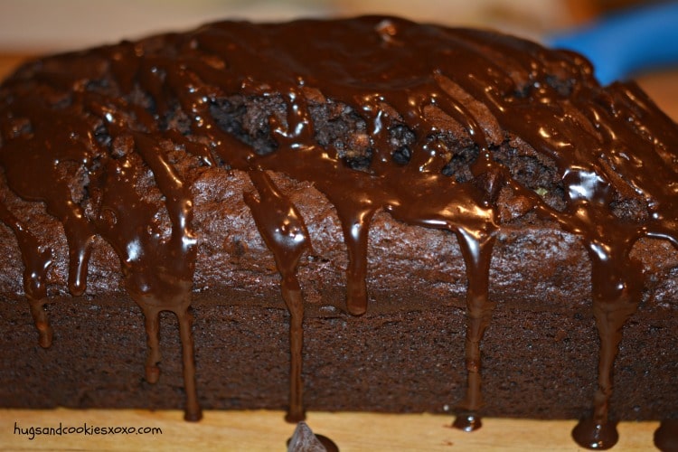 chocolate ganache banana bread