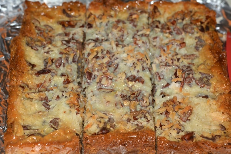 seven layer bars coconut