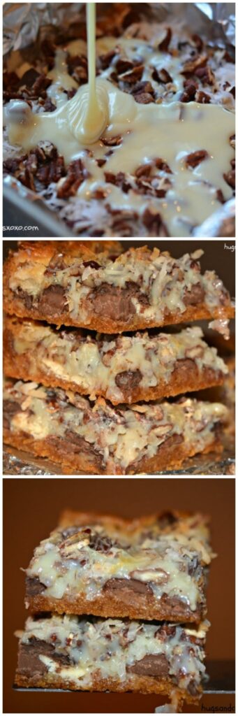 seven layer candy bars