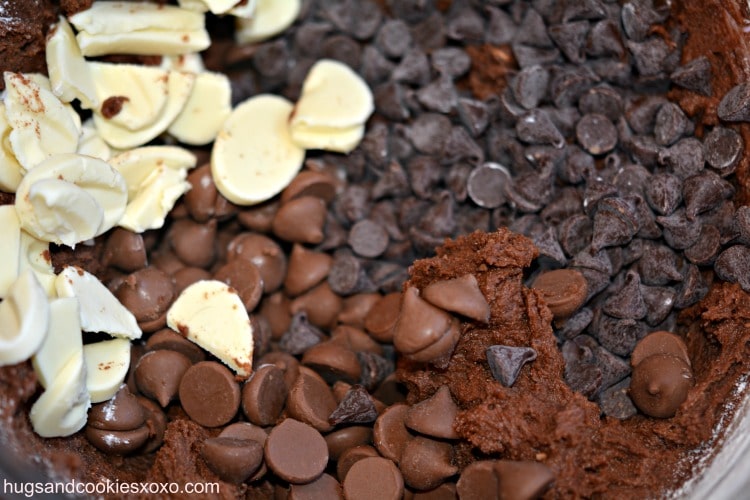 triple chocolate cookie dough