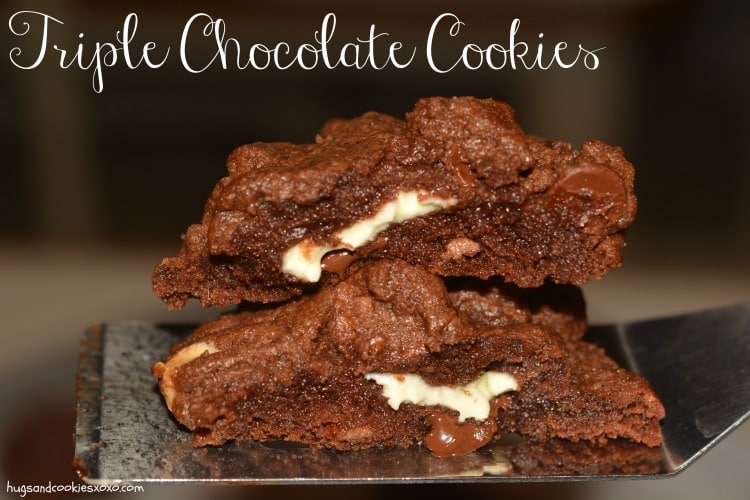 triple chocolate cookies