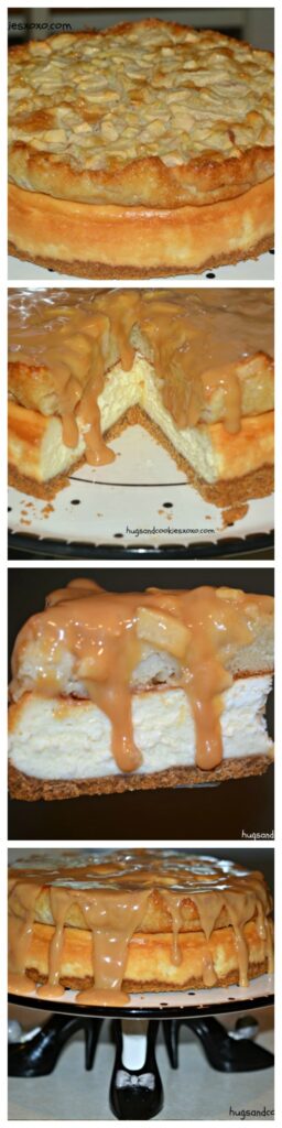 apple pie cheesecake with 3 minute caramel