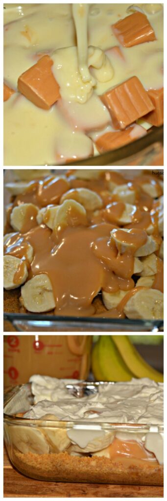 banana caramel slab cream pie