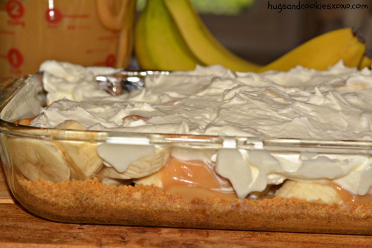 banana slab pie