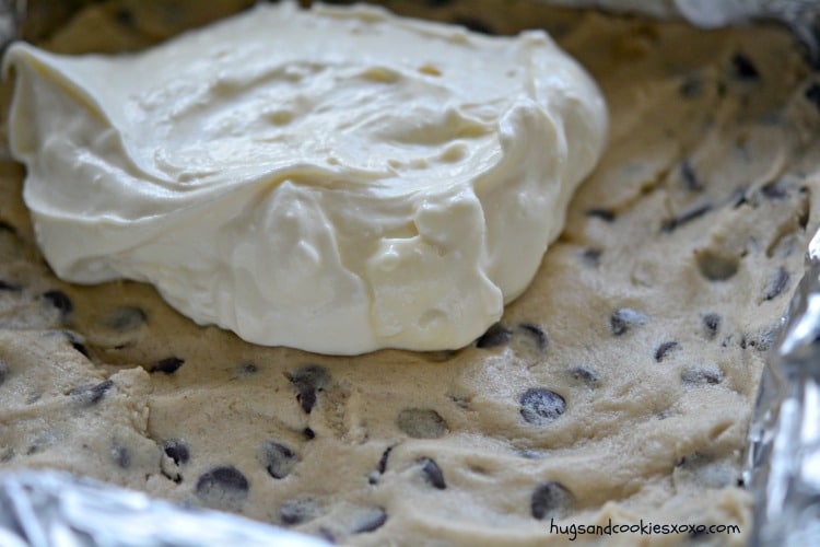 cheesecake batter stuffed cookies