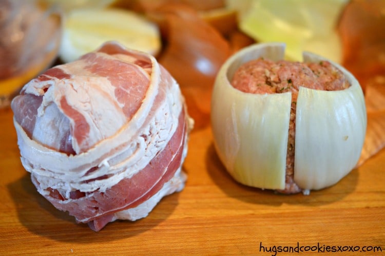 BBQ Onion Meatball Bombs - Hugs and Cookies XOXO