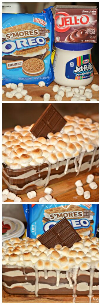 smores lasagna collage