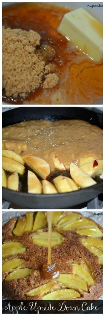 apple skillet cake hot