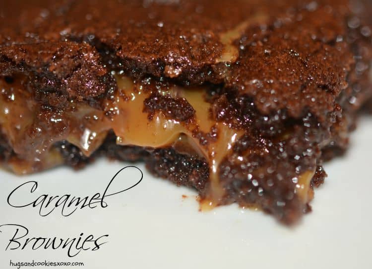 german chocolate caramel brownies