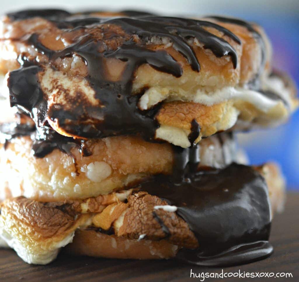 donut smores ganache