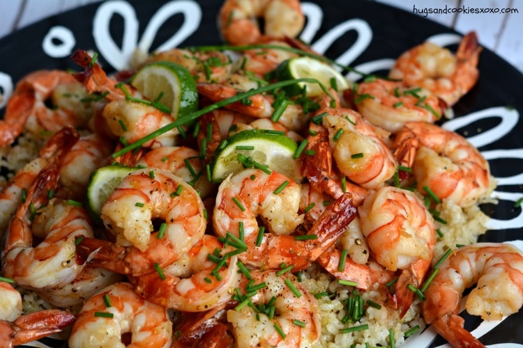 honey garlic shrimp zest lime