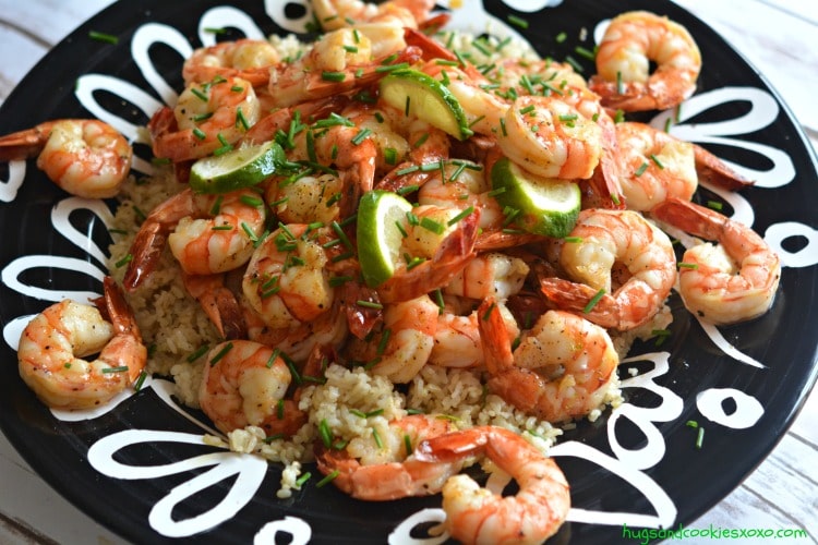 honey shrimp lime garlic zest