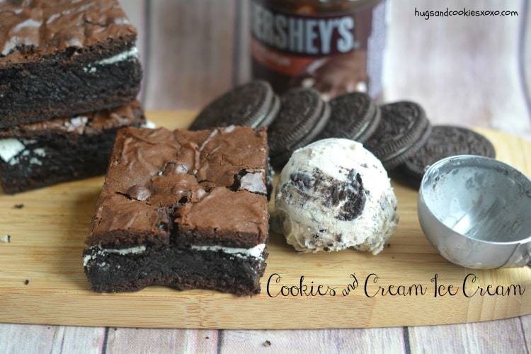 ice cream brownies dessert