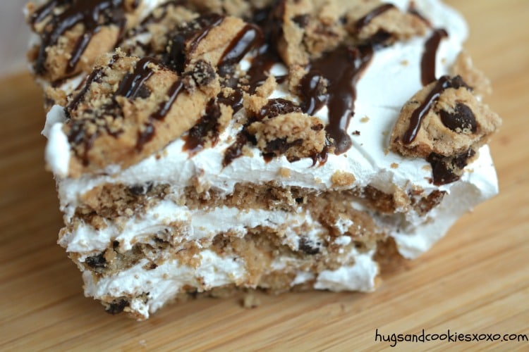 milk cookies chocolate slice