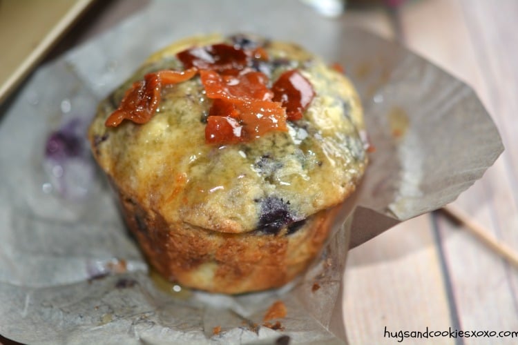 muffin bacon syrup