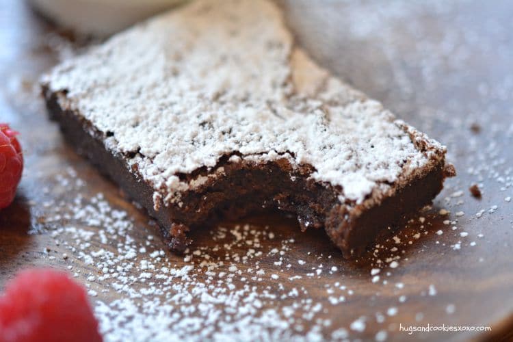 nutella brownie squares