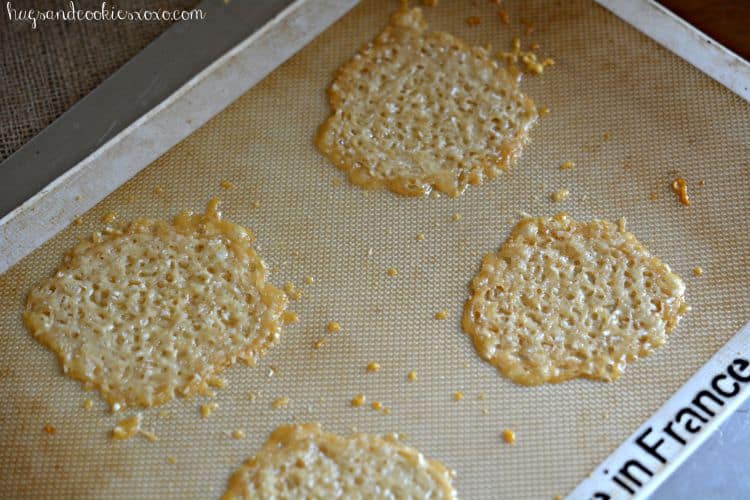 parmesan baked crisps