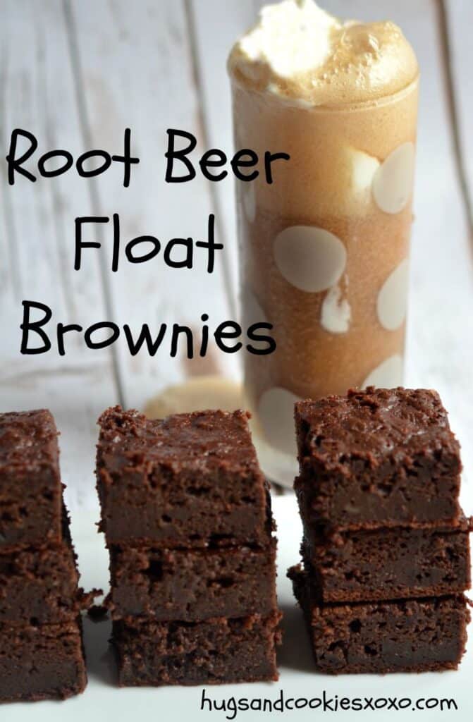 root beer brownies glass