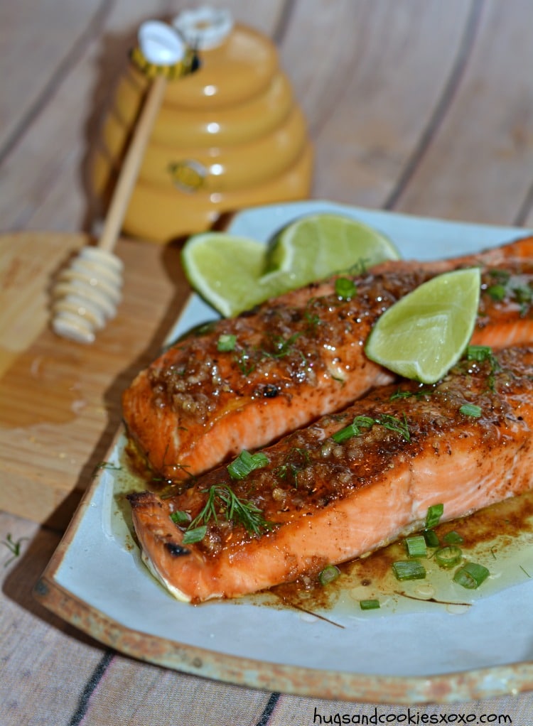 salmon butter brown garlic