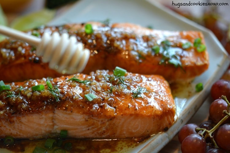 salmon lime honey garlic