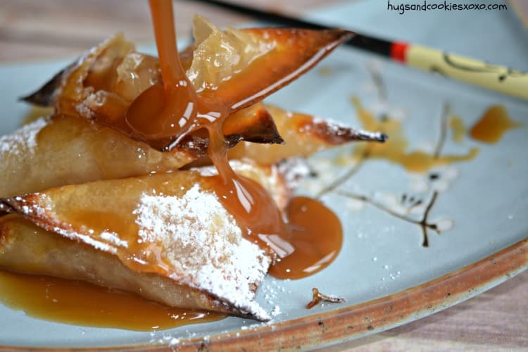 wontons apple caramel hot