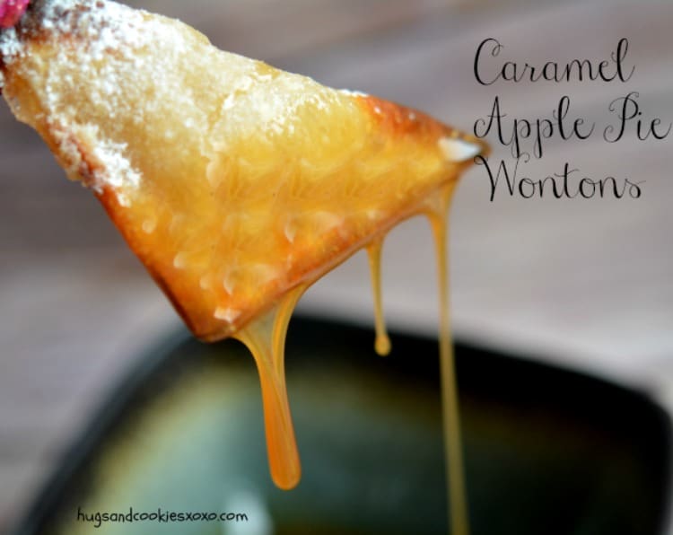 wontons apple pie caramels