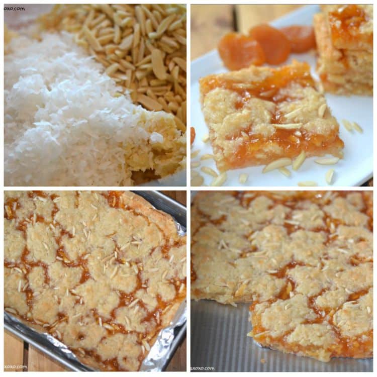 apricot almond coconut bars