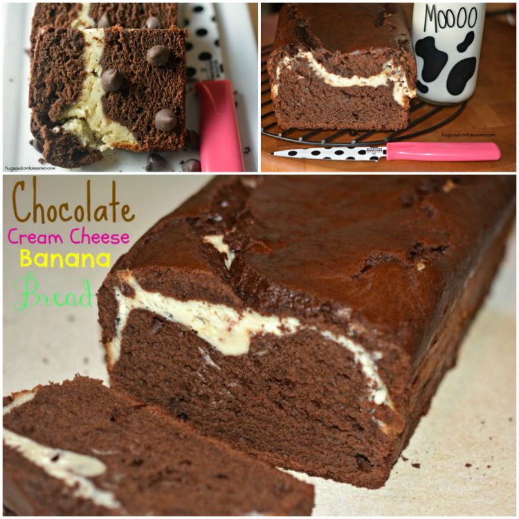 banana chocolate cream cheese bread