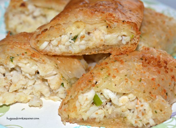 crab strudel buttery