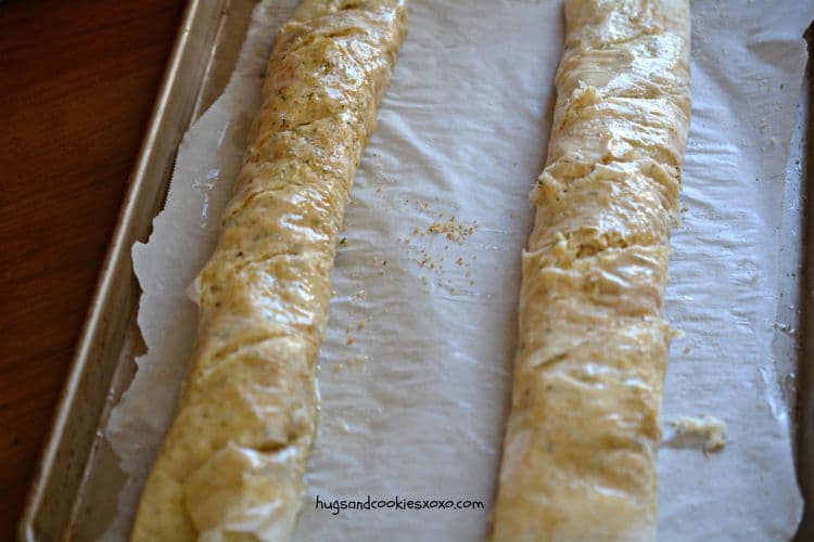 crab strudel phyllo