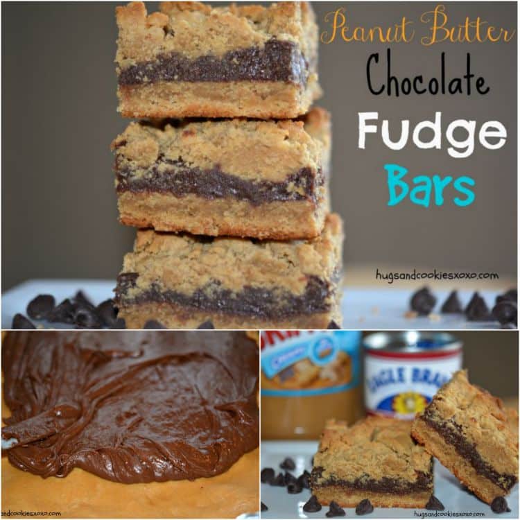 peanut butter chocolate fudge bars