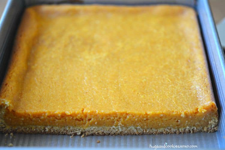 pumpkin bars sheet pan