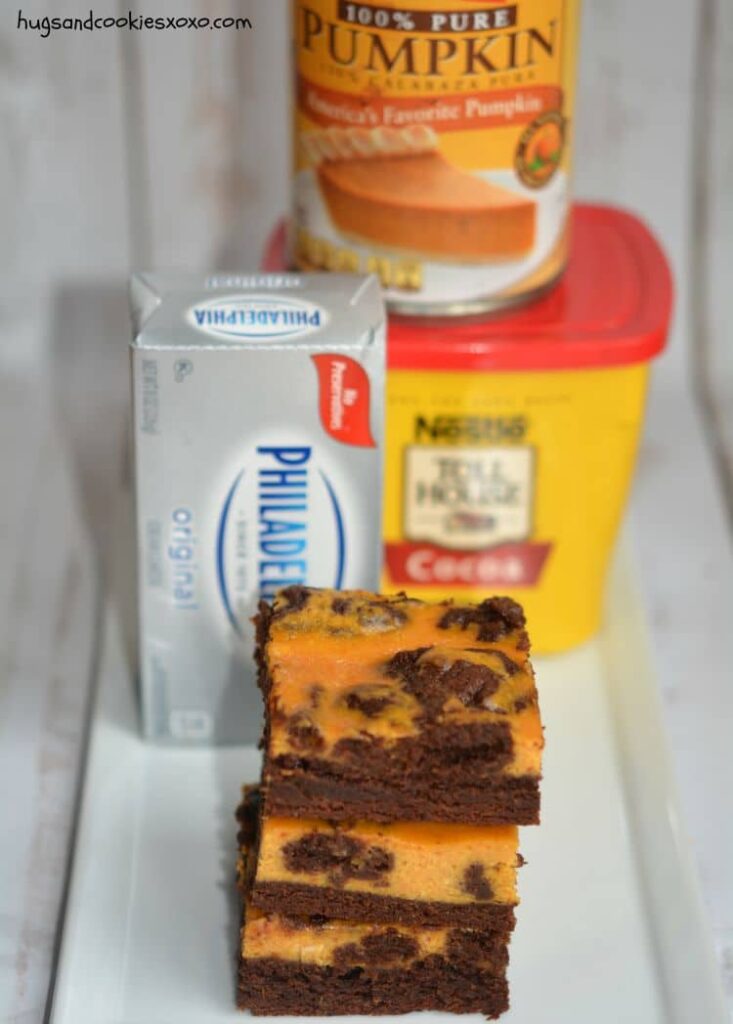 pumpkin brownies cheesecake