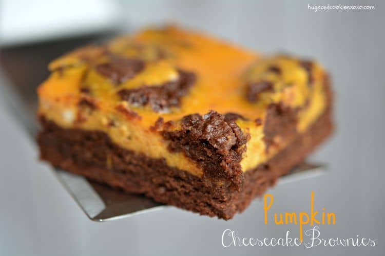 pumpkin cheesecake brownie