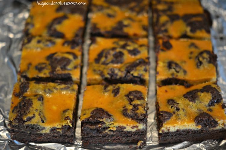 pumpkin cheesecake brownies