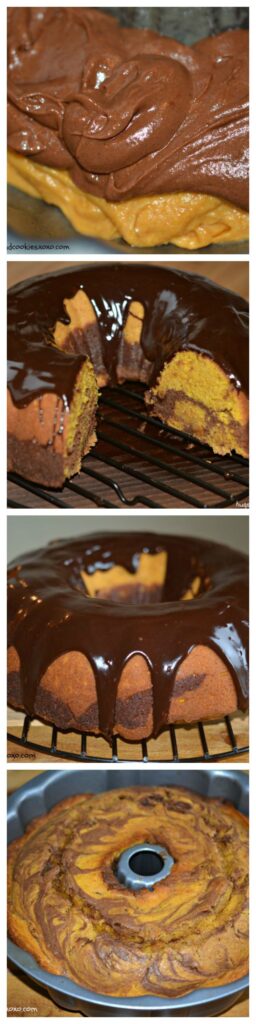 pumpkin chocolate marble bundt cake