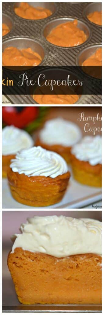 Pumpkin Pie Cupcakes With Cream Cheese Whipped Cream