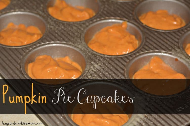 pumpkin pie cupcakes batter