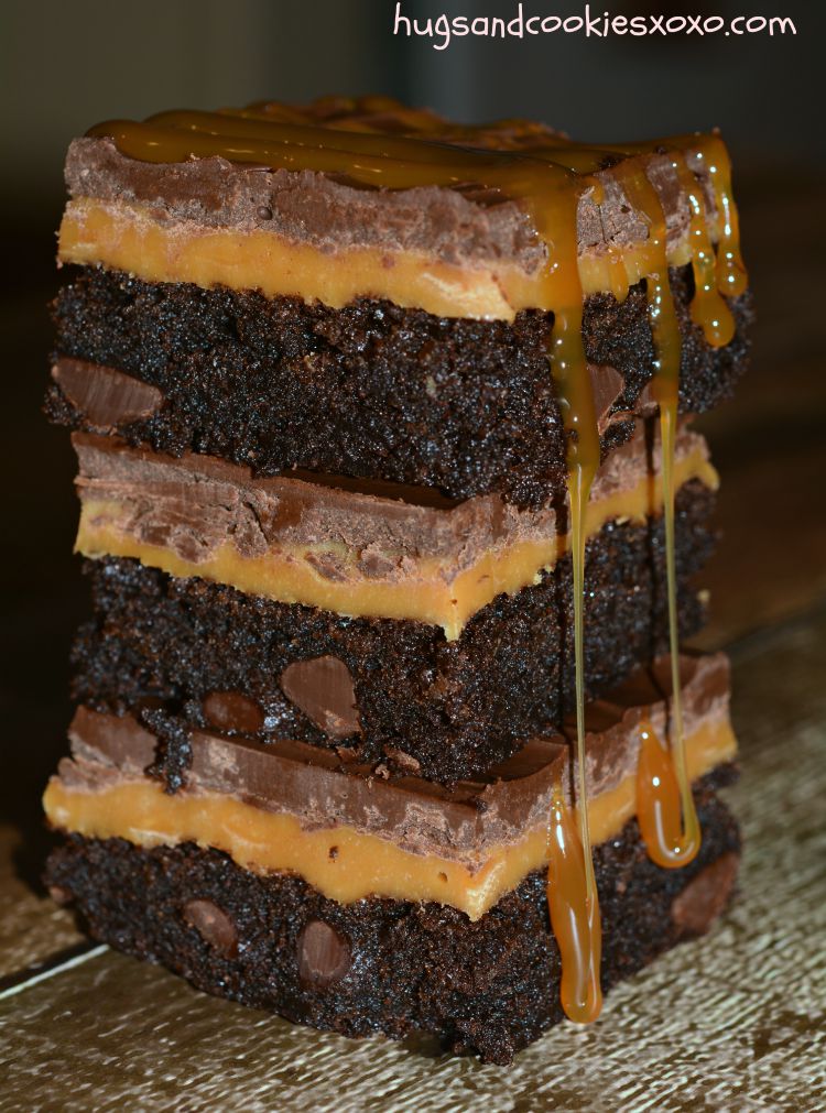 brownies caramel chocolate twix