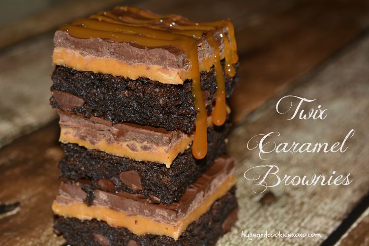 brownies twix caramel