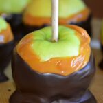 Dark Chocolate Caramel Apples