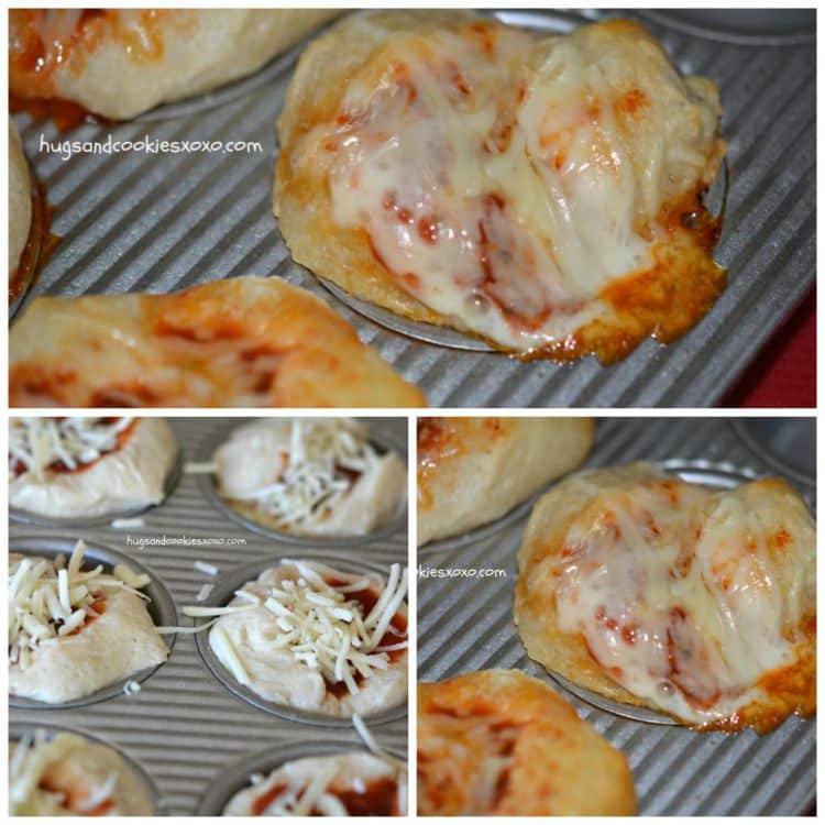 pizza muffins cheesy sauce