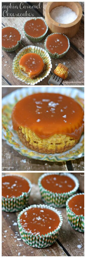 pumpkin caramel cheesecakes mini