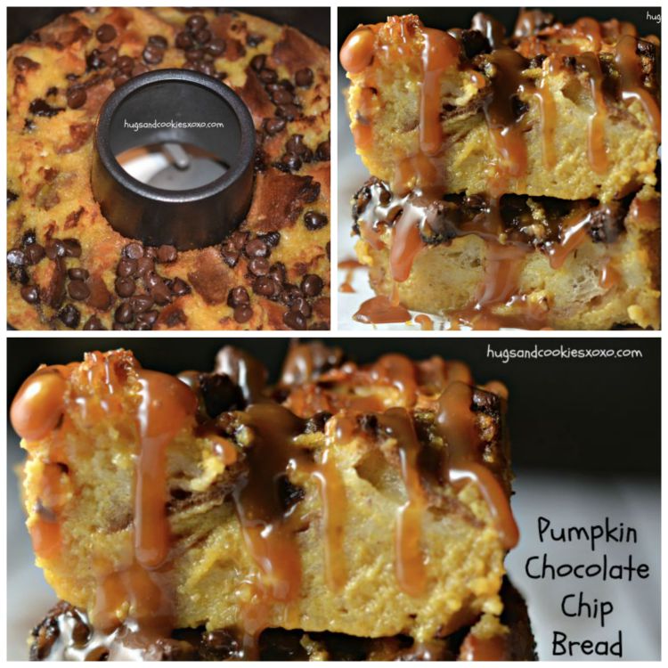 pumpkin chocolate chip bread pudding