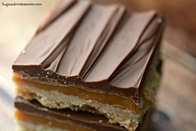 twix square shortbread base